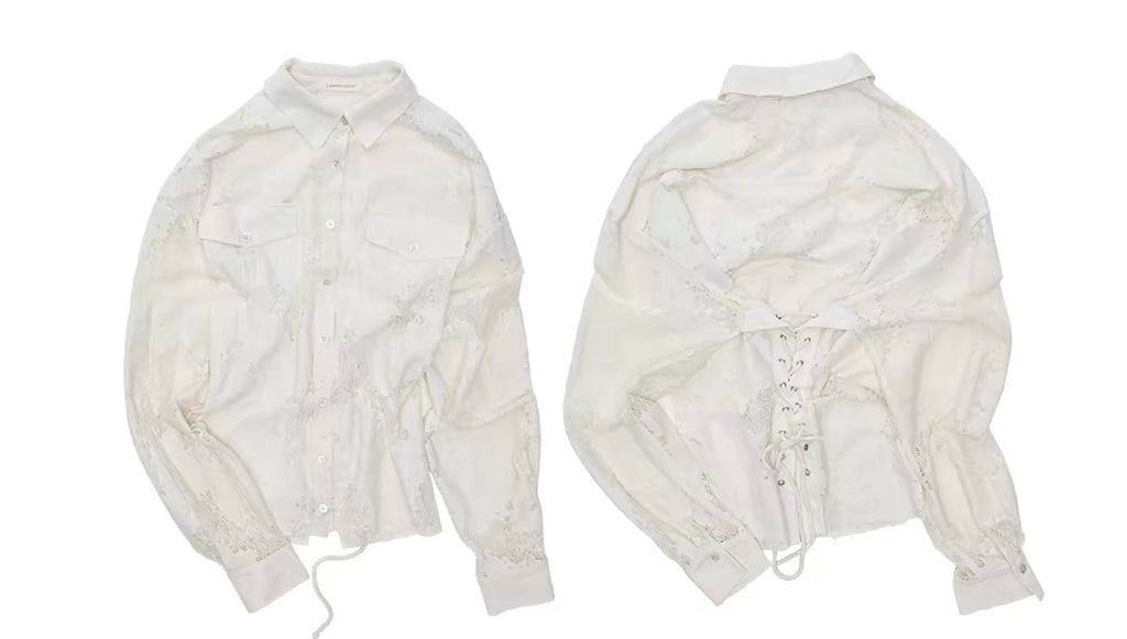 Wraith Lace Corset Shirt