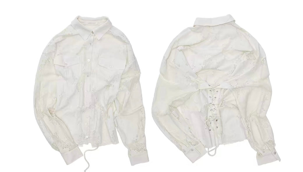 Wraith Lace Corset Shirt
