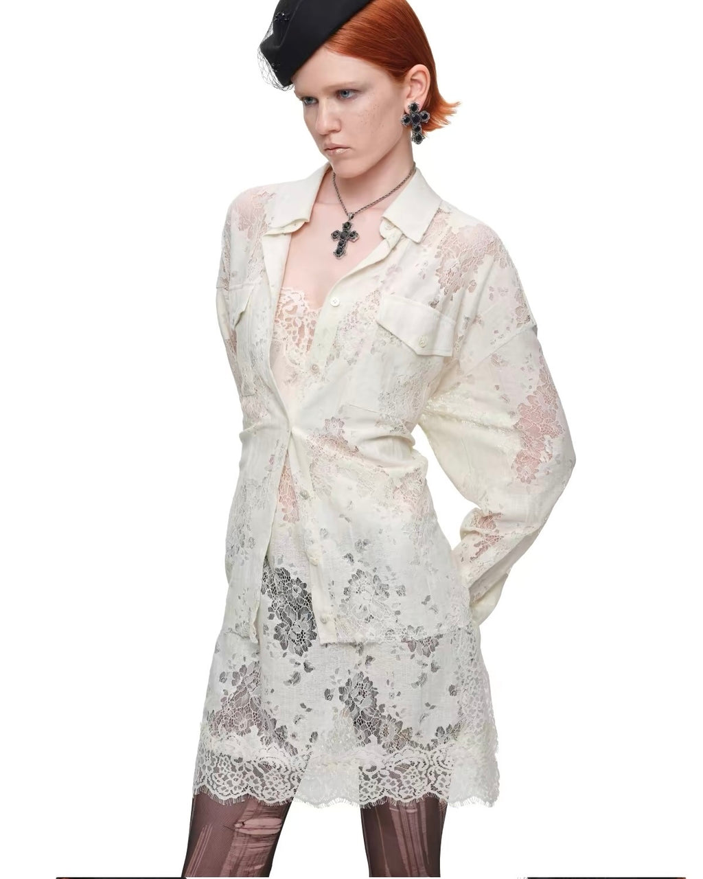 Wraith Lace Corset Shirt