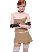 Napoleon Button Bustier Top