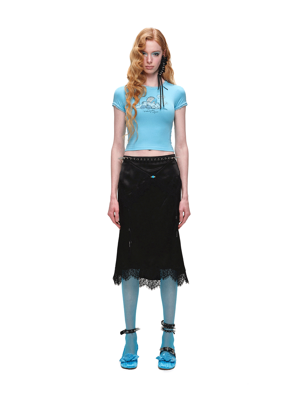 Peanuts Print Crop Tee