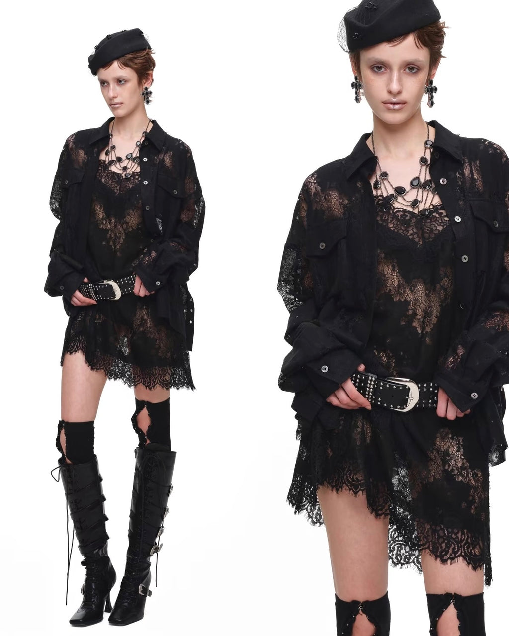 Wraith Lace Corset Shirt