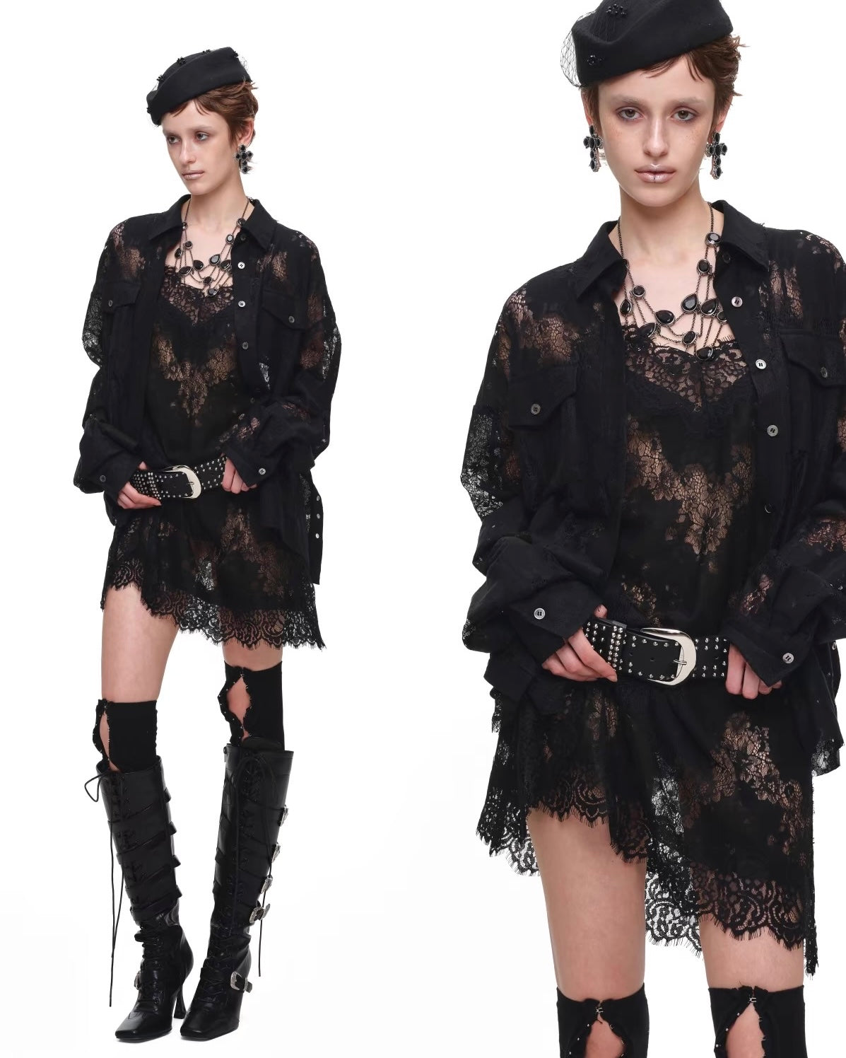 Wraith Lace Corset Shirt
