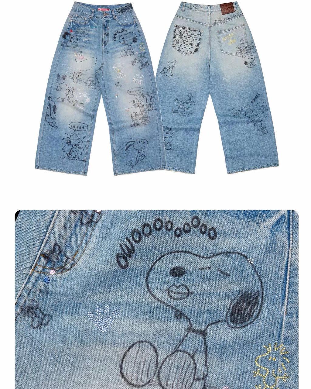 Snoopy Oversized Jeans