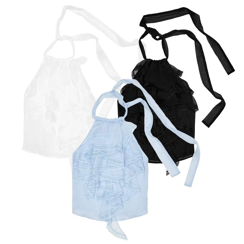Dreamy Ruffle Halter Top