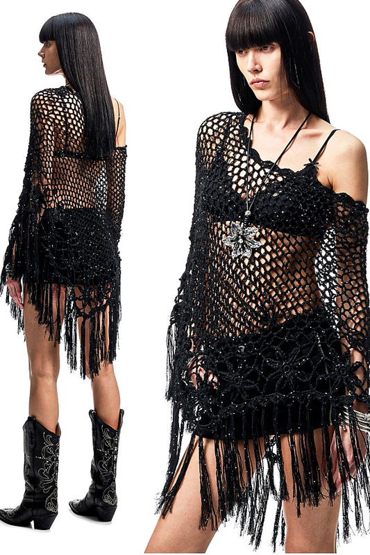 Tide Petals Knitted Dress