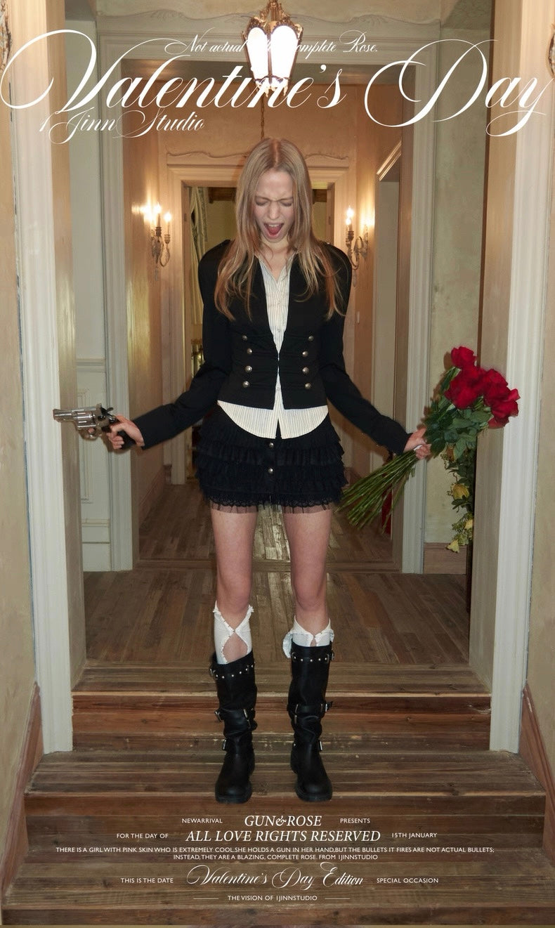 Buttoned Shirt Blazer