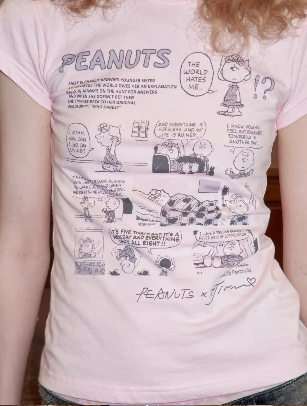Peanuts Print Short Sleeve Tee