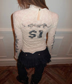 ROSKNT Lace Long-Sleeve