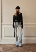 Two-Piece Turtleneck Cardigan
