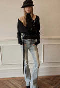 Two-Piece Turtleneck Cardigan