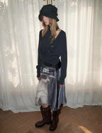 Two-Piece Turtleneck Cardigan