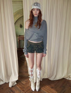 Two-Piece Turtleneck Cardigan