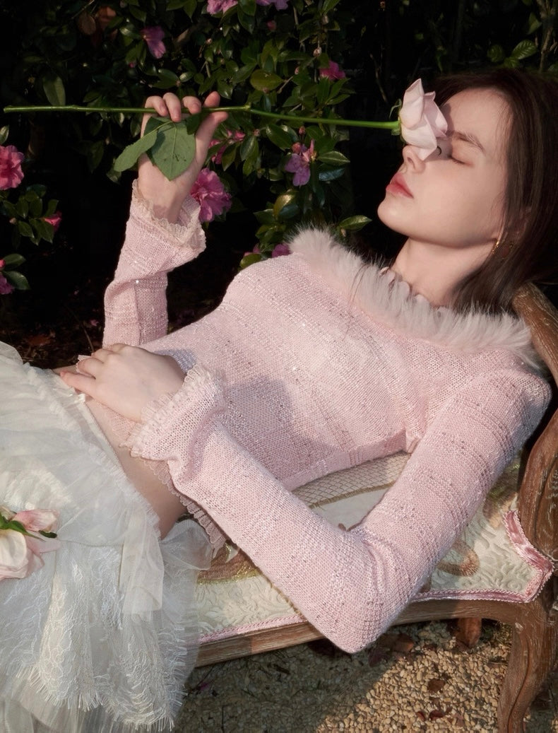 Pure Desire Off-Shoulder Sequined Top