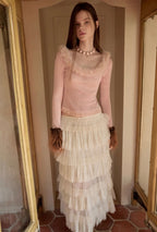 Pure Desire Off-Shoulder Sequined Top