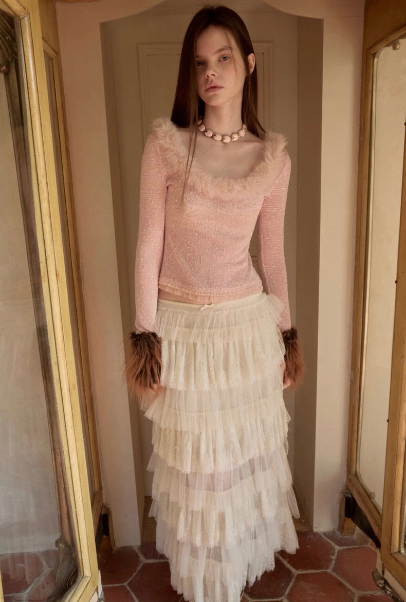 Pure Desire Off-Shoulder Sequined Top