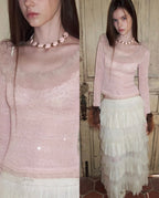 Pure Desire Off-Shoulder Sequined Top