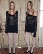 Pure Desire Off-Shoulder Sequined Top