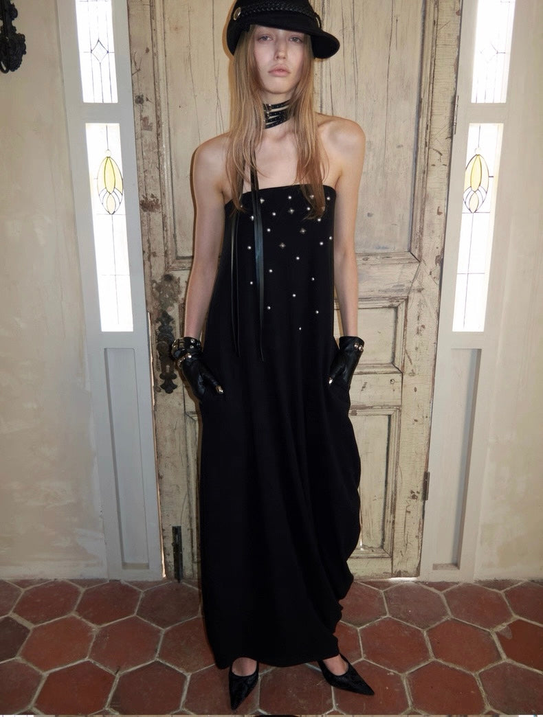 Velvet Touch Maxi Pearl Dress