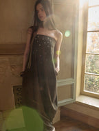 Velvet Touch Maxi Pearl Dress