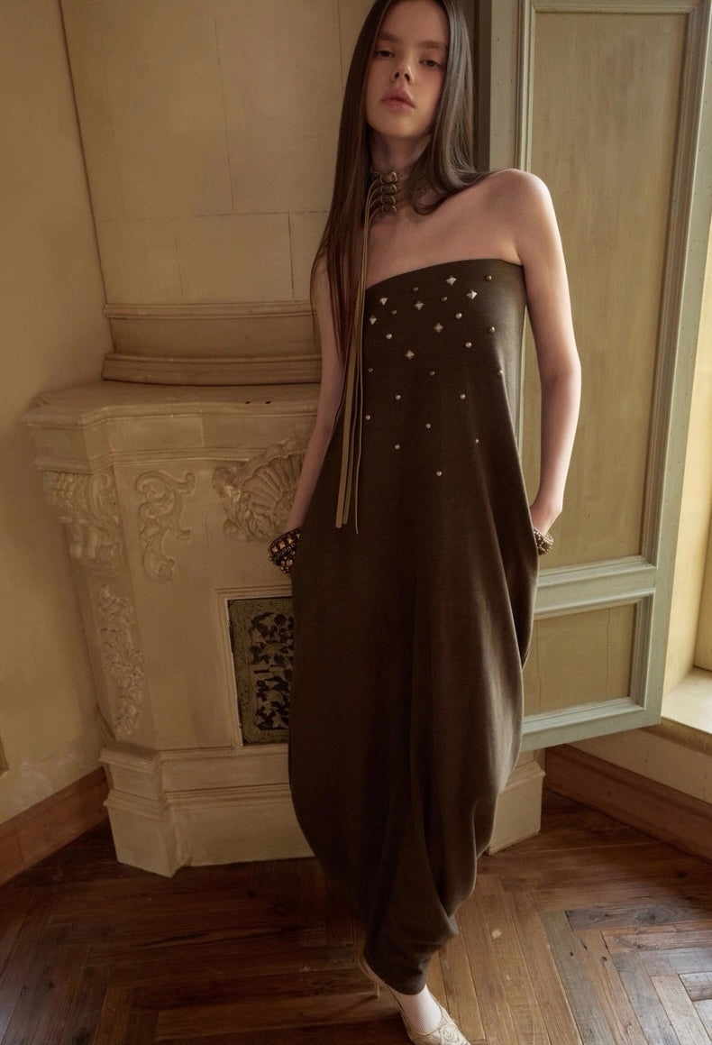 Velvet Touch Maxi Pearl Dress