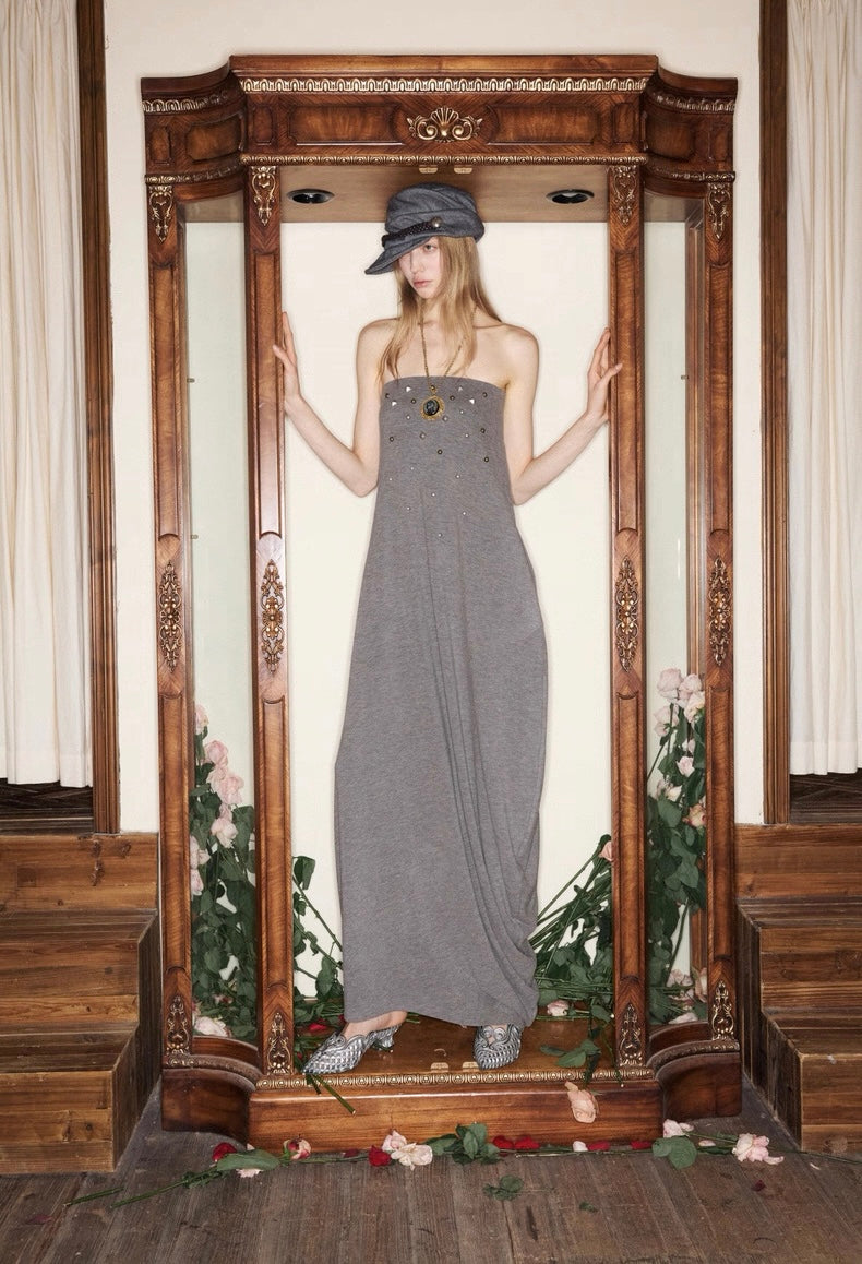Velvet Touch Maxi Pearl Dress