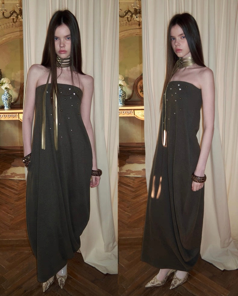 Velvet Touch Maxi Pearl Dress