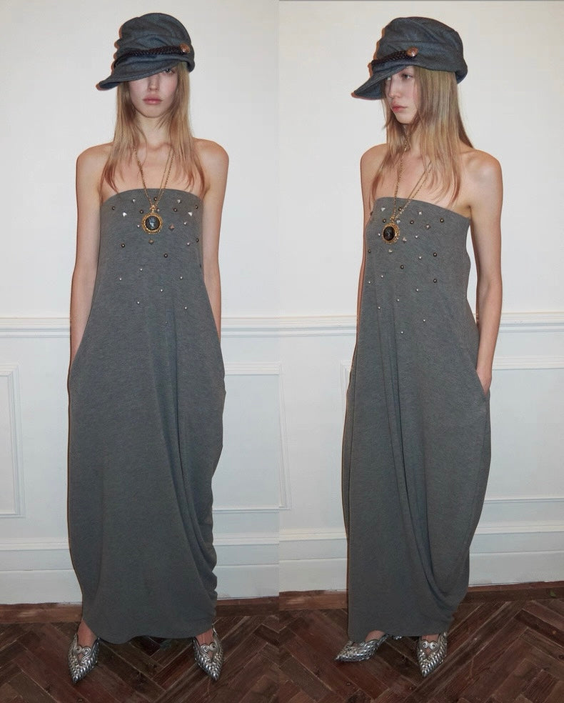 Velvet Touch Maxi Pearl Dress
