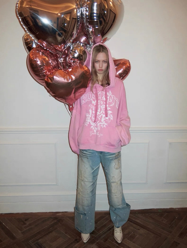 Washed Out Split Oversize Jeans