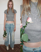 Washed Out Split Oversize Jeans