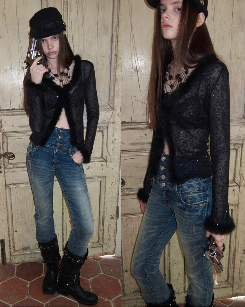 Pure Desire Sequined Long Sleeve