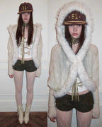 Mohair Shawl Pocket Cardigan
