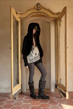 Mohair Shawl Pocket Cardigan