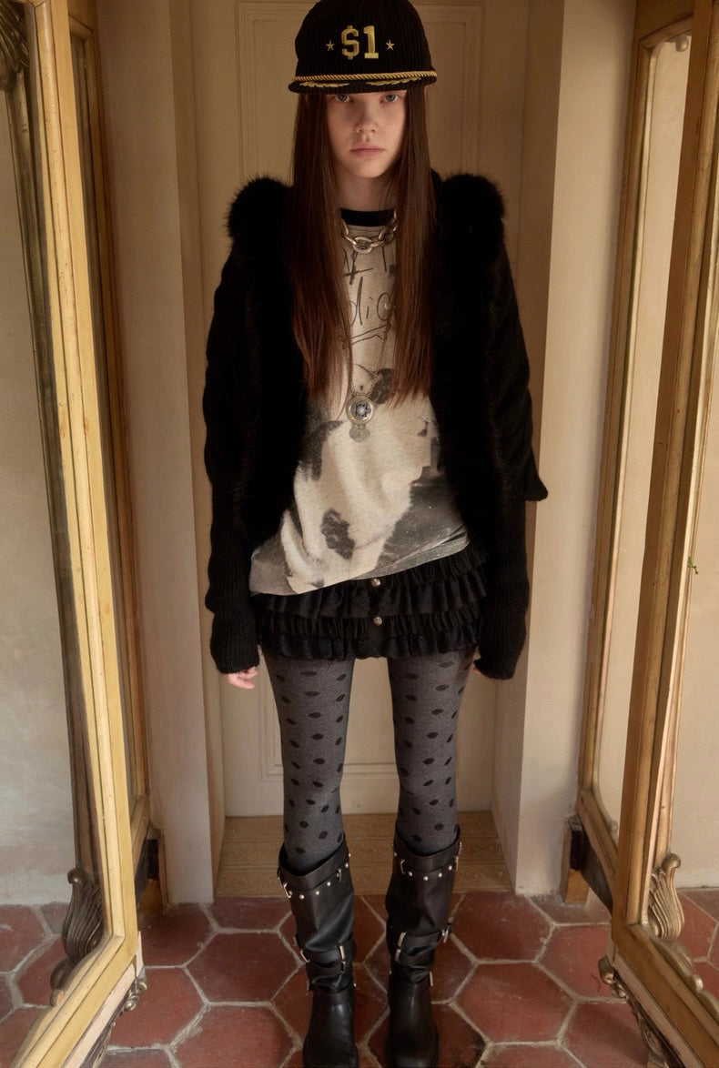 Mohair Shawl Pocket Cardigan