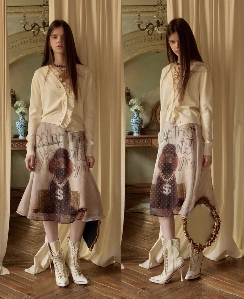 Unique Print Dog Skirt