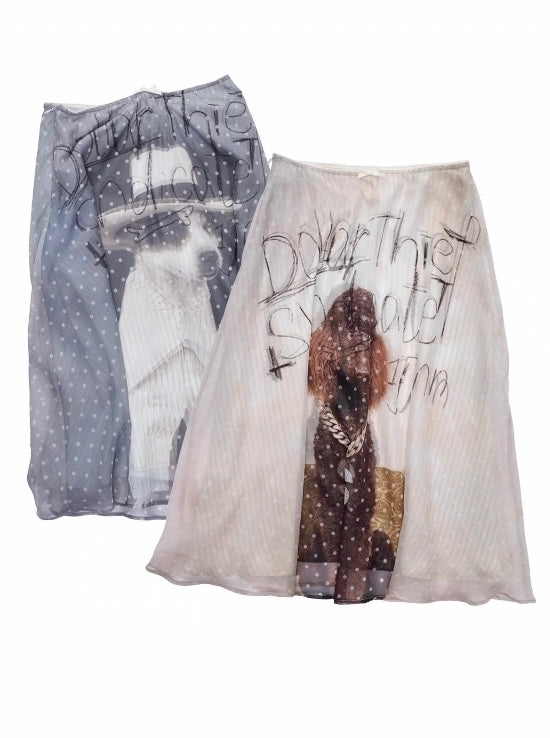Unique Print Dog Skirt